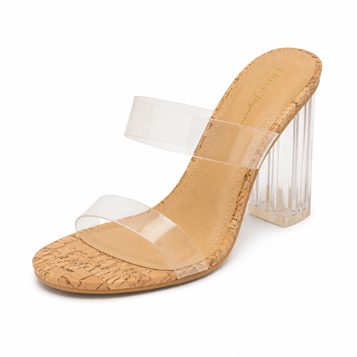 Sienna Clear Mule Heels