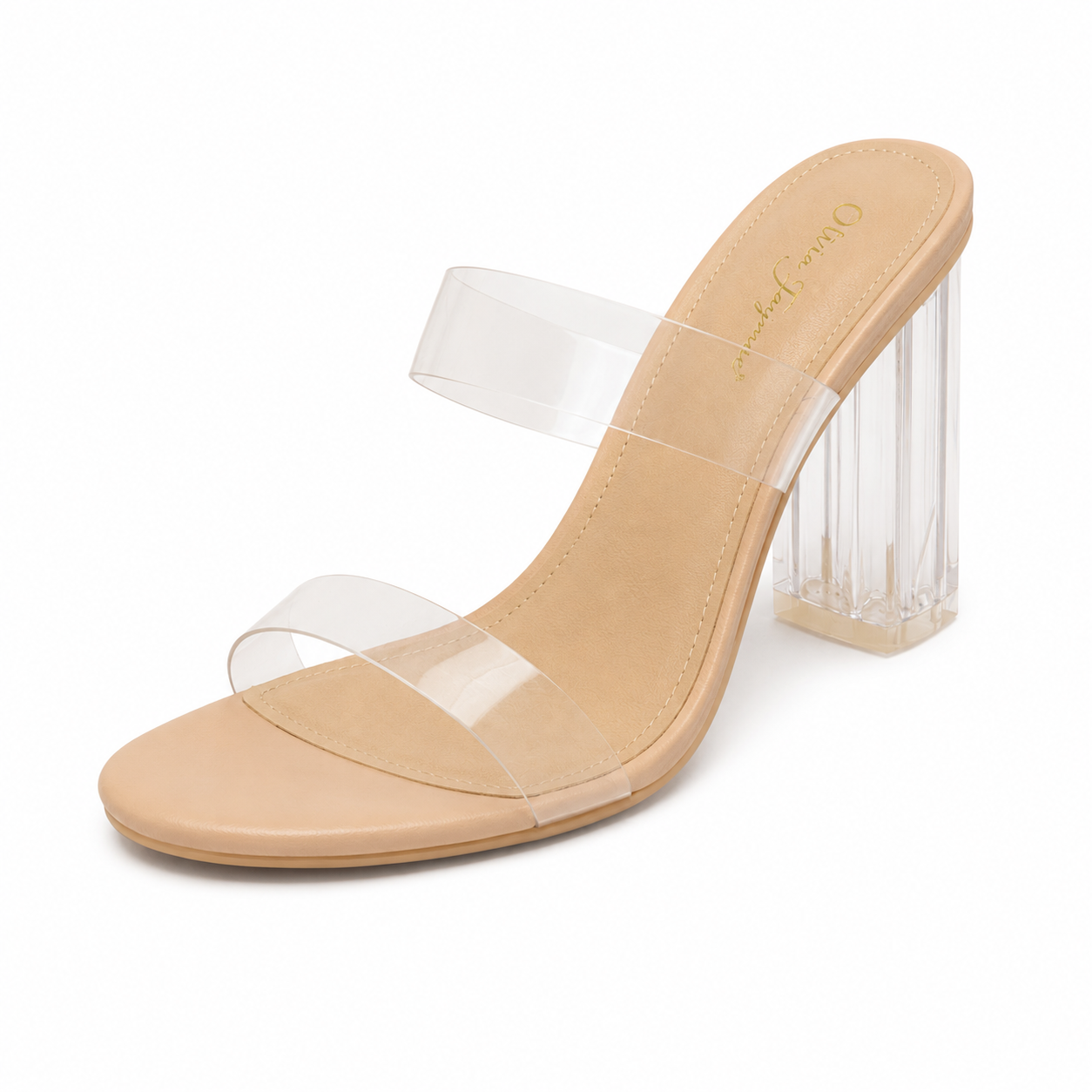 Sienna Clear Mule Heels